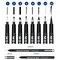 Art Pens, Black Drawing Pens 8 size Ink Pens Set for Artist Writing, Sketching, Manga, Anime